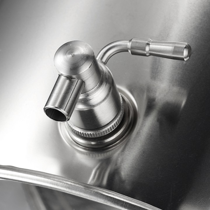 Robinet inox 1/2" pour fûts alimentaires