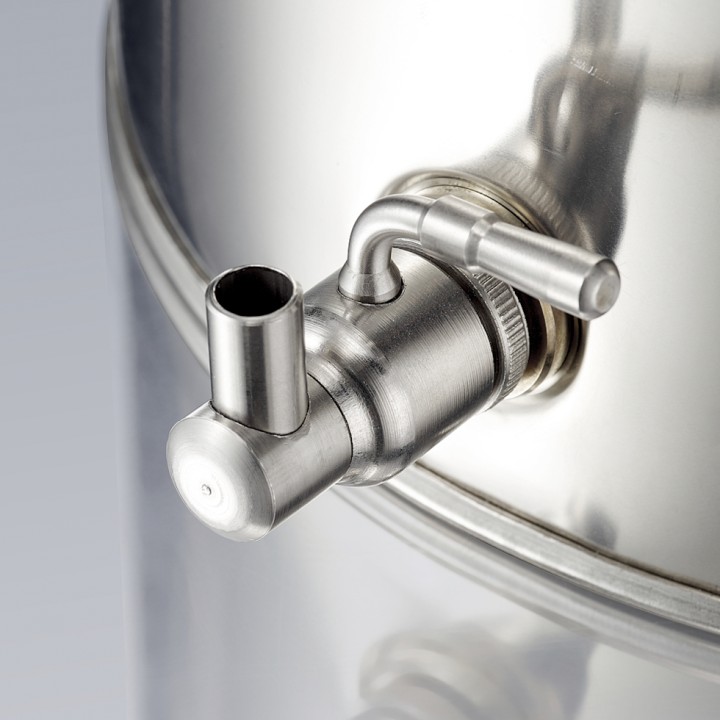 Robinet inox 1/2" pour fûts alimentaires