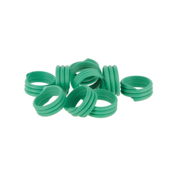 Bague identification Kerbl, spirale poule, 10mm, par 100, plusieurs couleurs