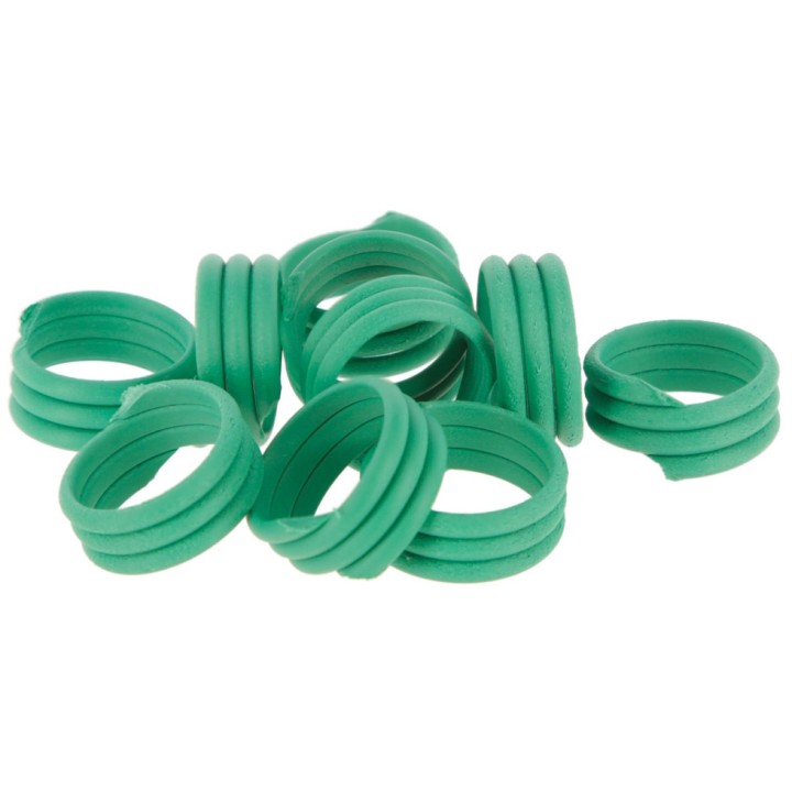 Bague identification Kerbl, spirale pigeon, 12mm, par 100, plusieurs couleurs