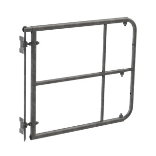 Porte de clôture galvanisée réglable 1 à 1,7 m, hauteur 90 cm pour chevaux, Kerbl