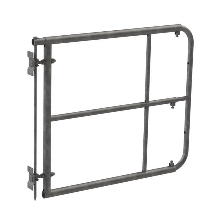 Porte de clôture galvanisée réglable 1 à 1,7 m, hauteur 90 cm pour chevaux, Kerbl