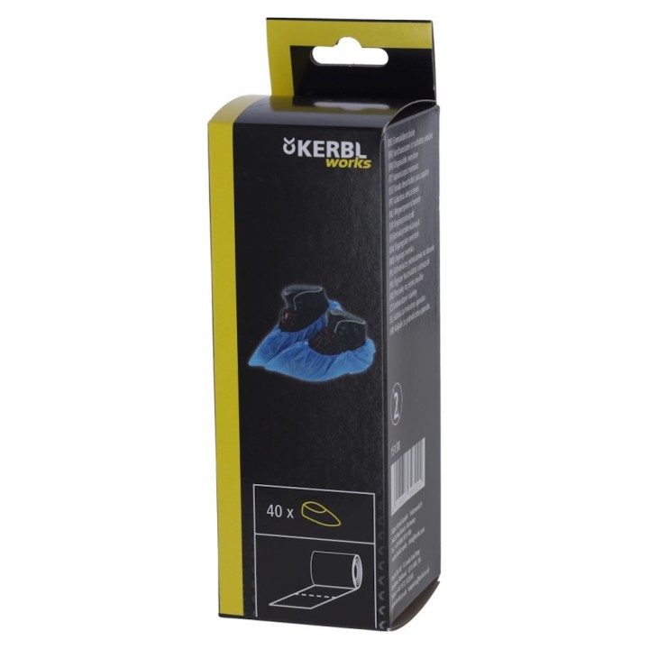 Surchaussures jetables avec élastique, bleu, par 40, Kerbl