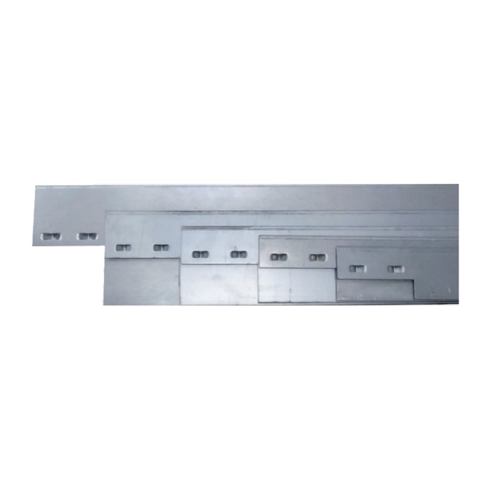Kit Volige Bordure Plane Acier Corten 1,5mm Longueur 1,88m Paquet de 5 unités - Toltex