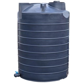 Cuve de stockage d'eau aérienne 4000 L PEHD, Ø 1,60 m La Gée