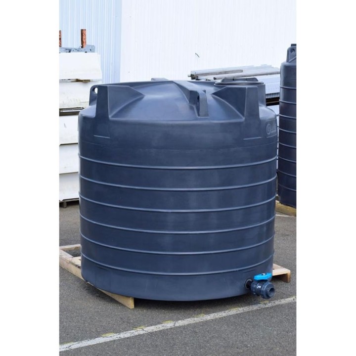 Cuve de stockage d'eau aérienne 5000 L PEHD, Ø 1,95 m La Gée