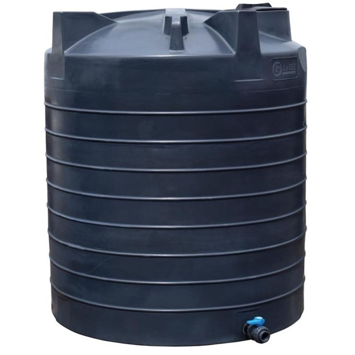 Cuve de stockage d'eau aérienne 6000 L PEHD, Ø 1,95 m La Gée