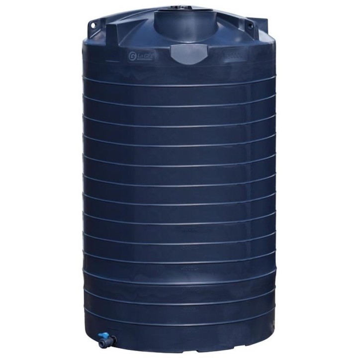 Cuve de stockage d'eau aérienne 15000 L PEHD, Ø 2,39 m La Gée