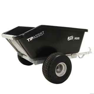 Remorque basculante JFC Agri, 500 L, tout terrain à vérin à gaz