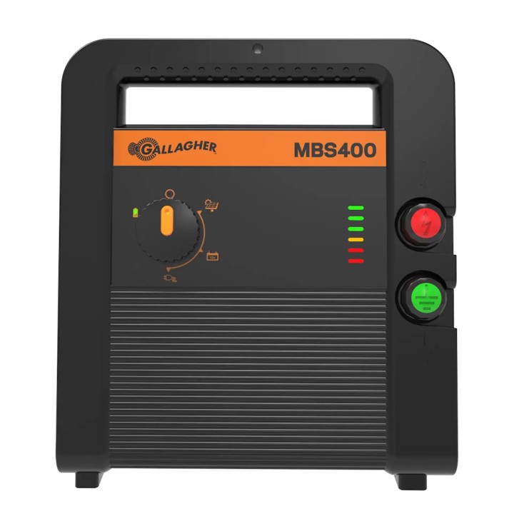 Électrificateur MBS400 Gallagher - mixte 230 V / 12 V / Solaire + OFFERT : un voltmètre numérique