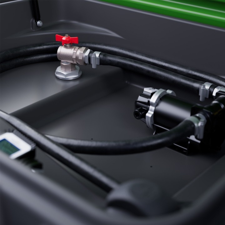 Cuve gasoil mobile TruckMaster Kingspan 440 L, compteur Piusi K24, 50 L/min 12 V