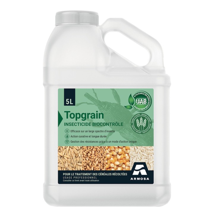 Insecticide biocontrôle TOPGRAIN™ traitement grains stockés - Armosa