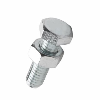 Boulon tête hexagonale 6 x 16 mm acier zingué (x500pcs)