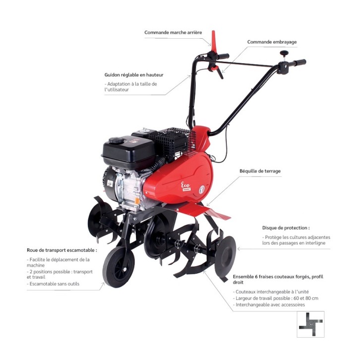 Motobineuse thermique ECO 55P C2 - PUBERT