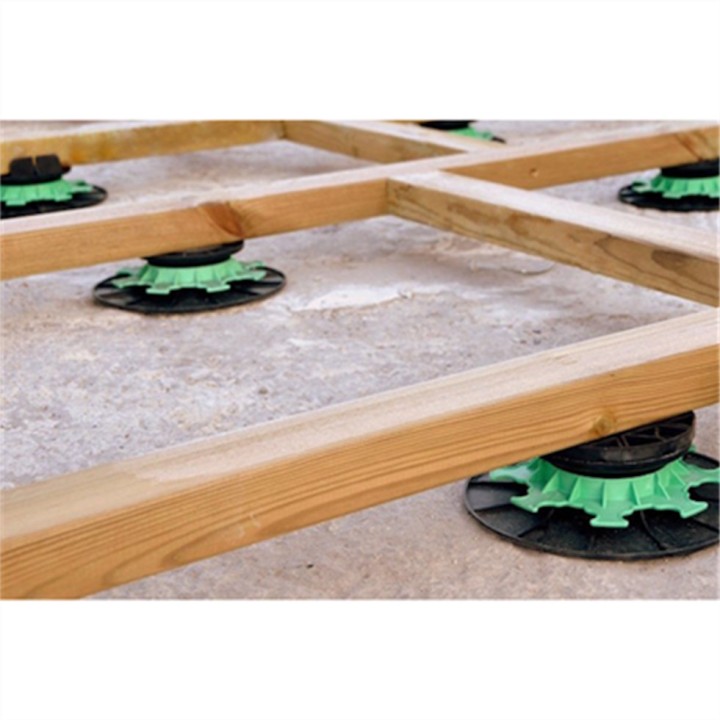 Plot Terrasse Bois ou Composite Réglable Hauteur 40-60 mm Gamme Essentiel Jouplast, paquet de 11 unités
