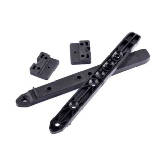 Système de fixation invisible de lame de terrasse bois, seau de 64 fixations et 20 taquets