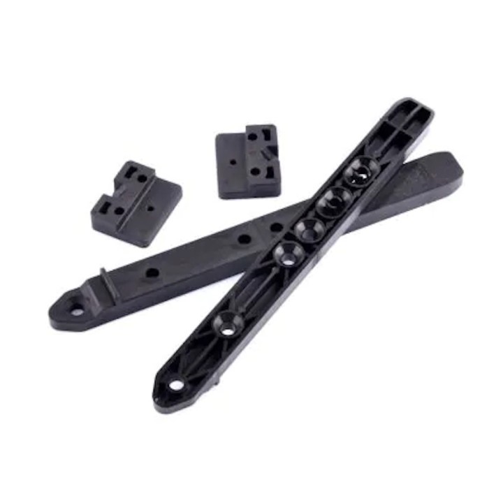 Système de fixation invisible de lame de terrasse bois, seau de 64 fixations et 20 taquets