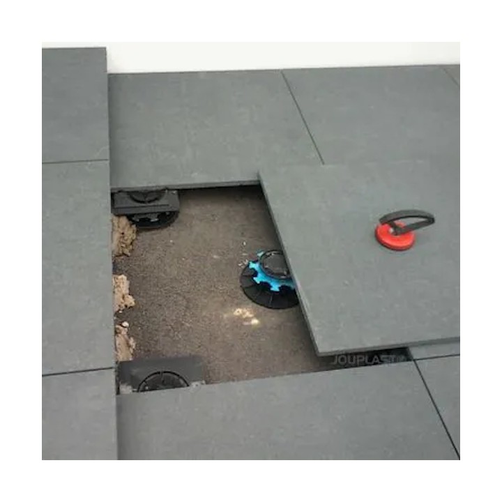 Plot Terrasse Dalle Réglable Hauteur 40-60 mm Gamme Essentiel Jouplast, paquet de 11 unités