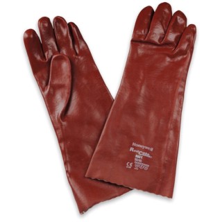Gants Redcote Plus - R60X industrie chimique et pétrochimique Honeywell, sachet de 12 paires - Taille 9