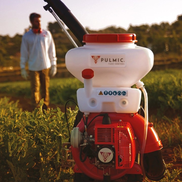 Pulvérisateur atomiseur thermique à dos Pulmic Taurus Air+, 2 temps 80 cc 4 cv