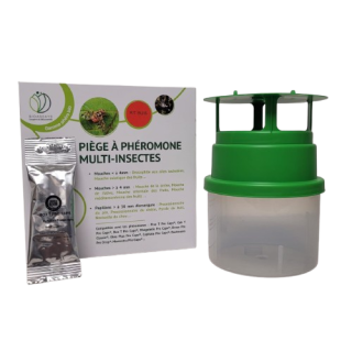 Kit Buis : 1 piège Smart Trap + 1 phéromone seringue Box T Pro Caps contre la pyrale du buis (Cydalima perspectalis)