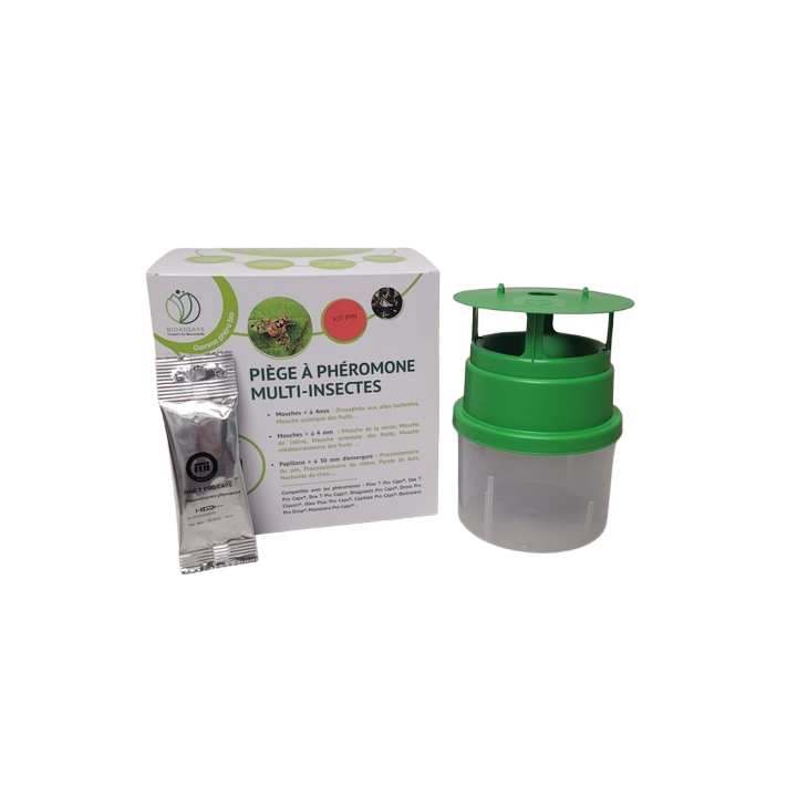 Kit Pin : 1 piège Smart Trap + 1 phéromone seringue Pine T Pro Caps contre la processionnaire du pin (Thaumetopoea pityocampa)