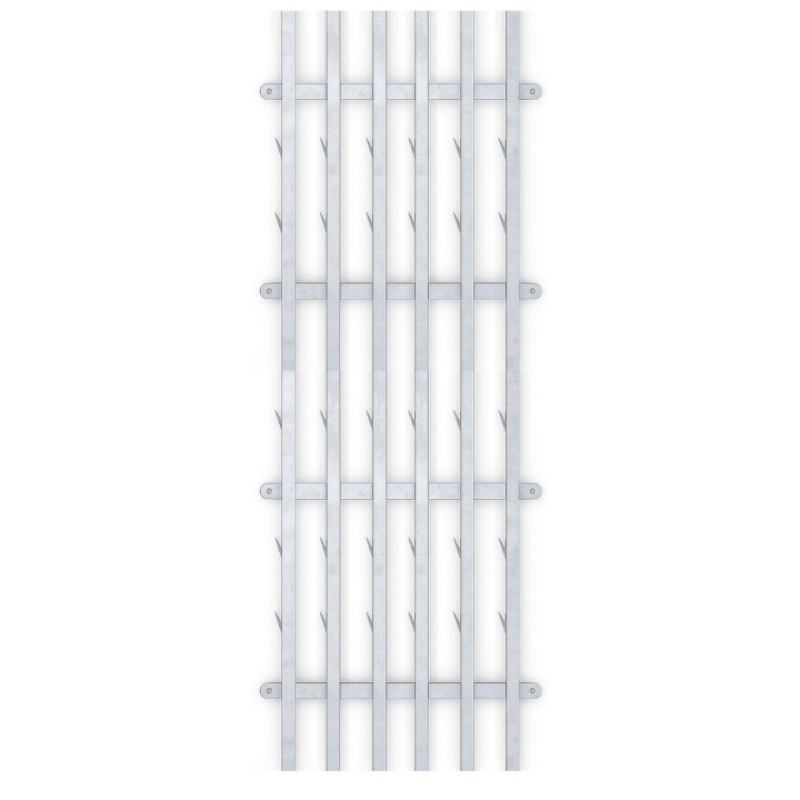 Corset métallique 6 barres verticales, pour protection des troncs, haut. 170 cm - Pack de 5