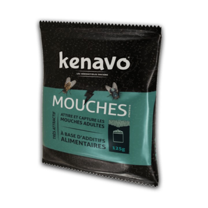 Attractif KENAVO® Mouches, pour piège à mouche, sachet 125 gr.