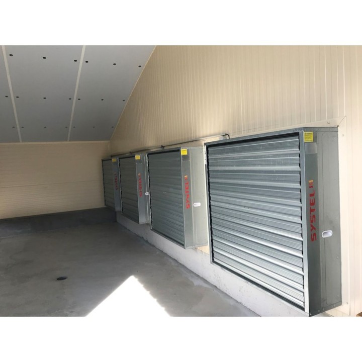 Turbine extraction air SL500 Systel, 43000 m3/h, structure galva - Pales inox