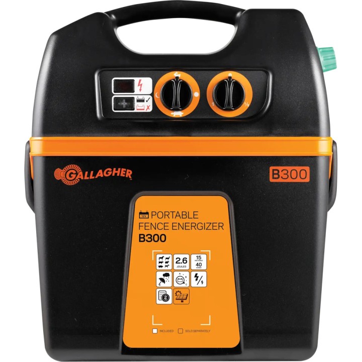 Électrificateur sur batterie PowerPlus B300 Gallagher