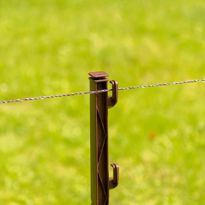 Fil conducteur clôture Vidoflex 6 PowerLine marron long. 200 m Gallagher