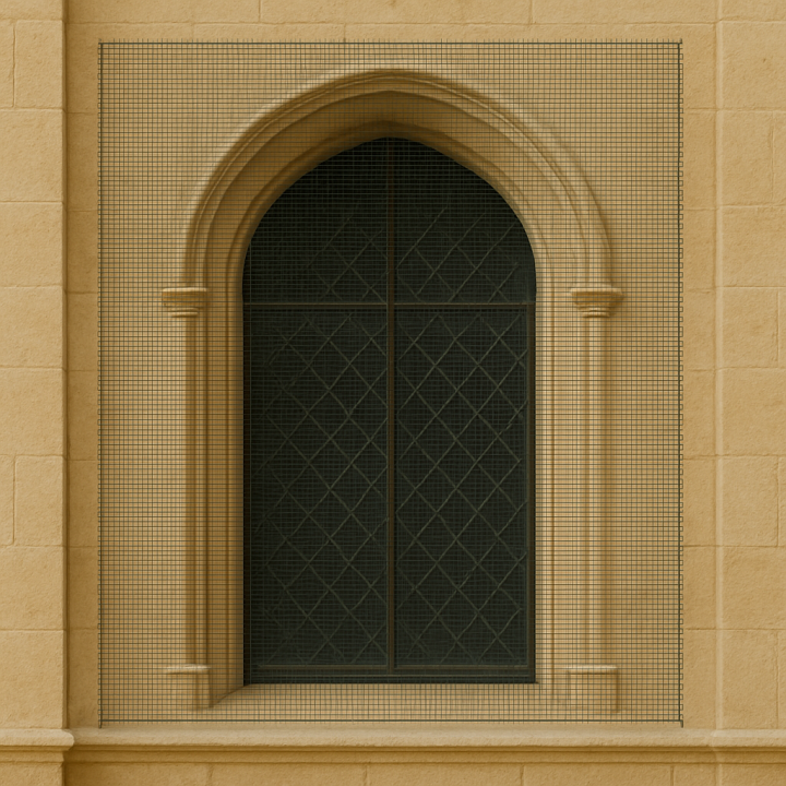 Filet anti-pigeon économique noir 4 x 25 m – Protection pratique et durable