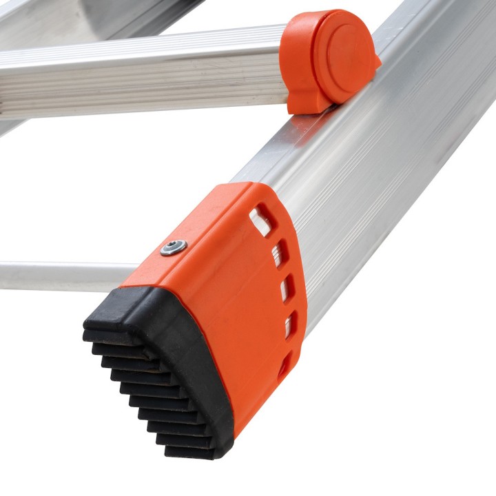 Échelle multifonction télescopique aluminium 4+4 échelons, hauteur travail max. 3,20 m ou 4,70 m