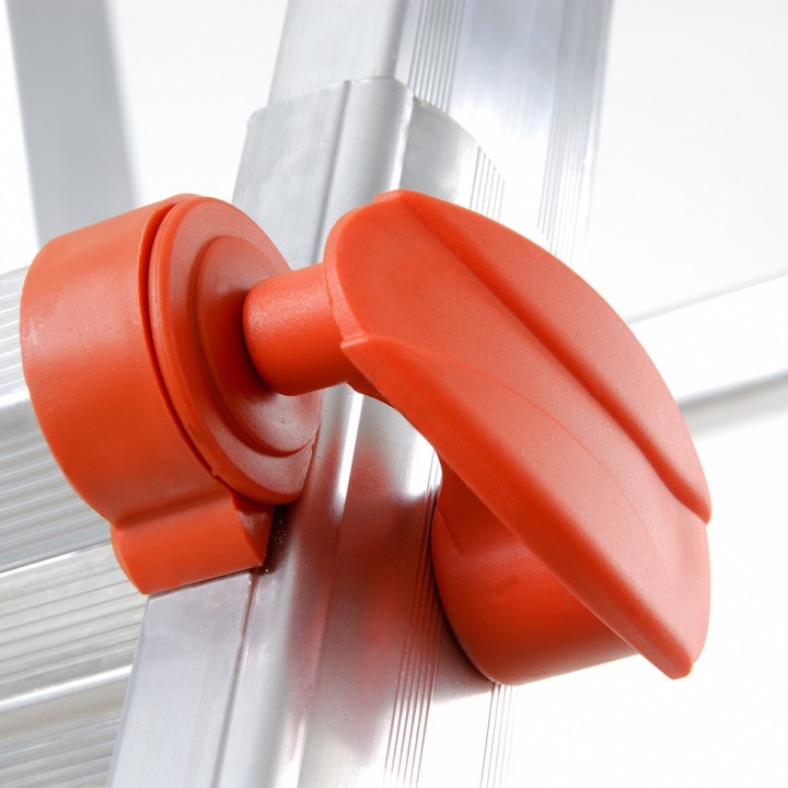 Échelle multifonction télescopique aluminium 4+4 échelons, hauteur travail max. 3,20 m ou 4,70 m