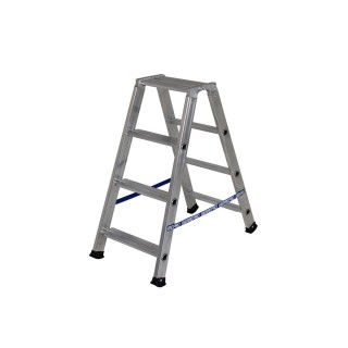 Escabeau double aluminium 4 marches, hauteur travail max. 2,39 m