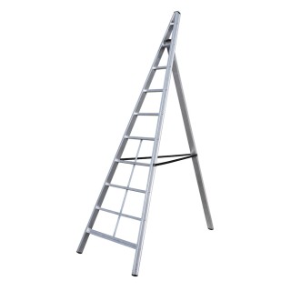 Échelle fruitière de cueillette aluminium 8 échelons, hauteur travail max. 3,30 m