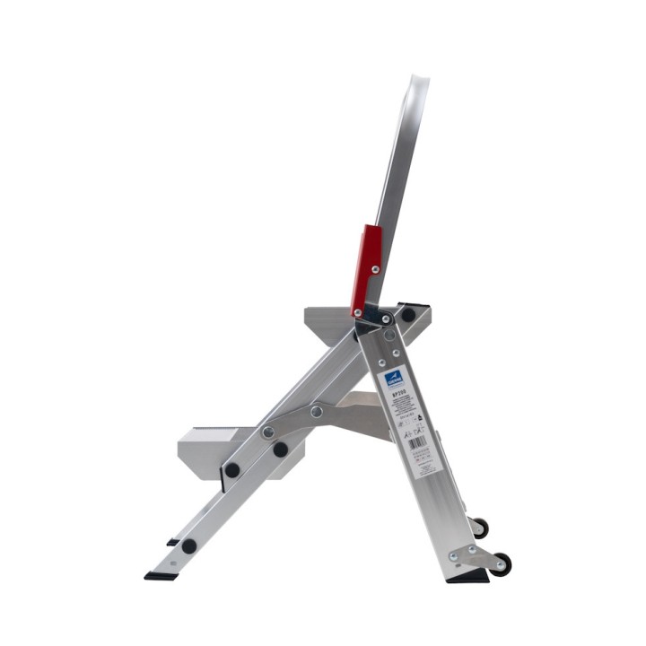 Marche-pieds pliant professionnel aluminium 2 marches, hauteur travail max. 2,44 m