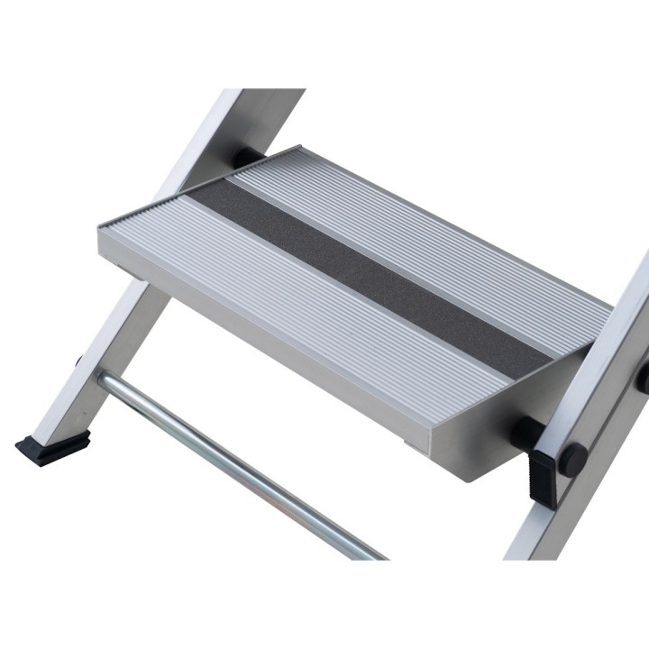 Marche-pieds pliant professionnel aluminium 2 marches, hauteur travail max. 2,44 m