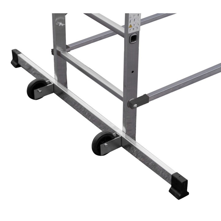 Échafaudage aluminium multifonction pliable 4 en 1 Fast&Lock 200, hauteur travail max. 2,87 m ou 3, 99 m