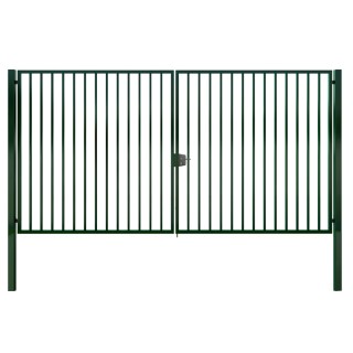 Portail 2 vantaux Classic Pro Barreaudé Largeur 6m Haut. 2m