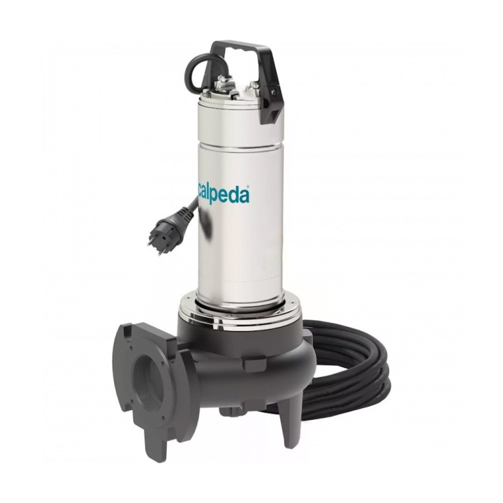 Pompe de relevage vortex monophasée GQVM 50-13 - SG Calpeda, eau chargée inox 1,10 Kw, sortie horizontale (sans flotteur)