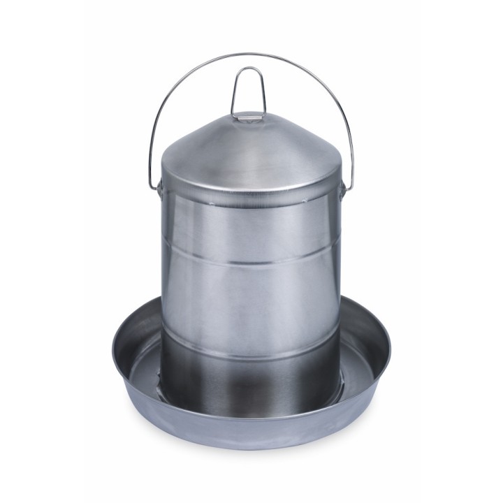 Abreuvoir inox pour poules 12 l