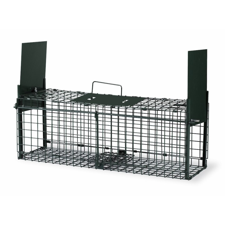 Piège cage pliable peint 2 portes, 190 x 620 x 210 cm