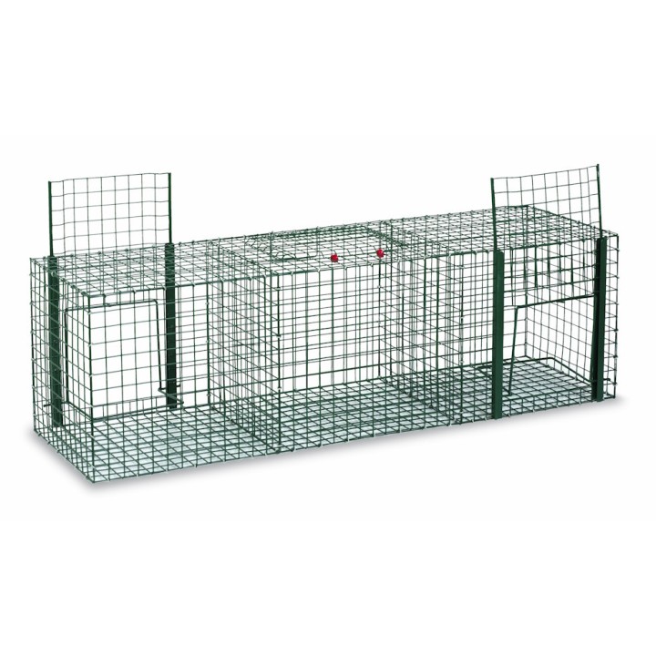 Piège cage 3 compartiments, 330 x 1020 x 310 cm