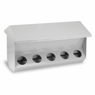Mangeoire pour lapins 10 trous avec couvercle
