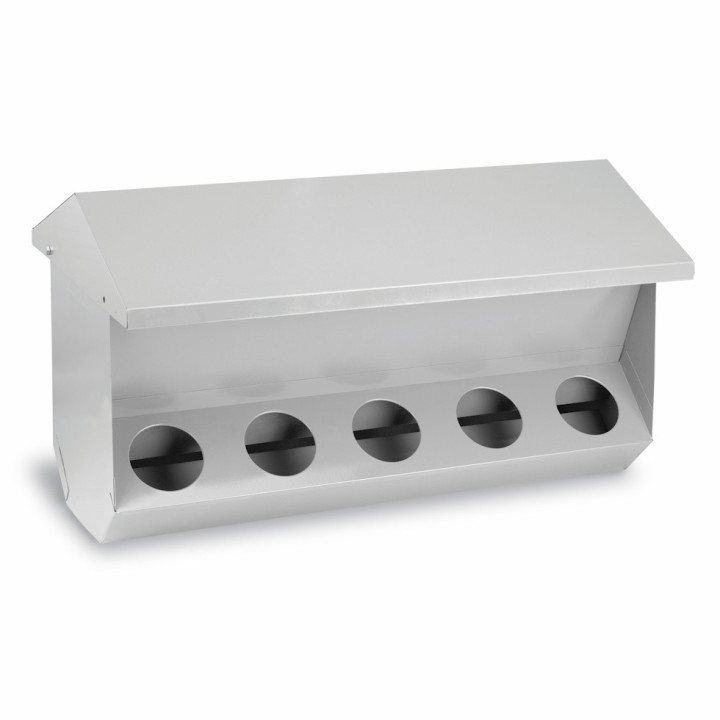 Mangeoire pour lapins 10 trous avec couvercle