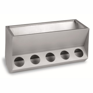 Mangeoire pour lapins 10 trous sans couvercle
