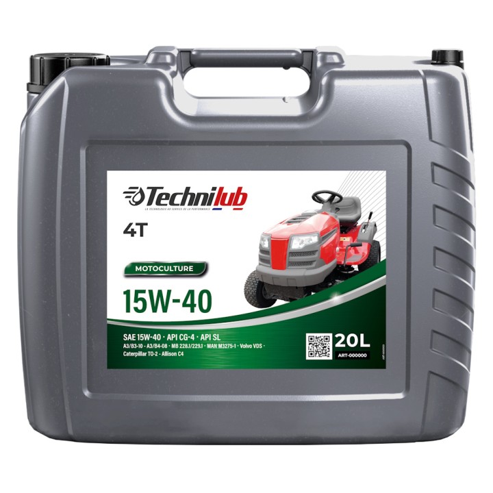 Huile 4T 15W-40 - Bidon 20 L