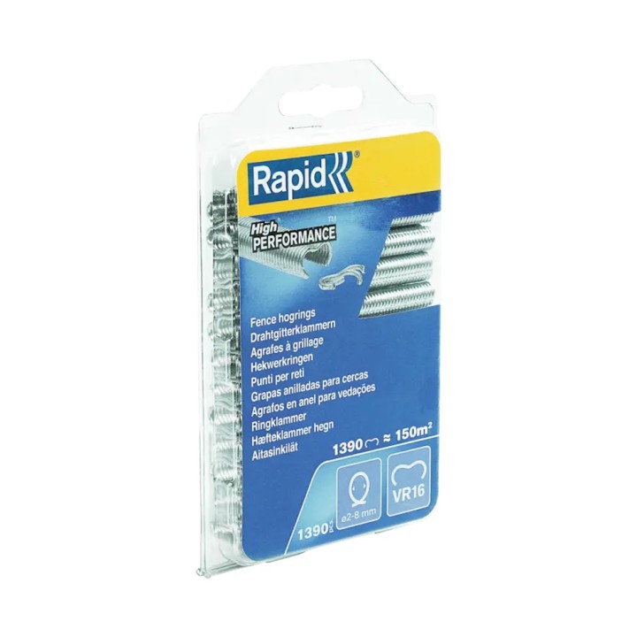 Agrafes grillage galva Rapid VR16 (x1390) pour pince à grillage FP20