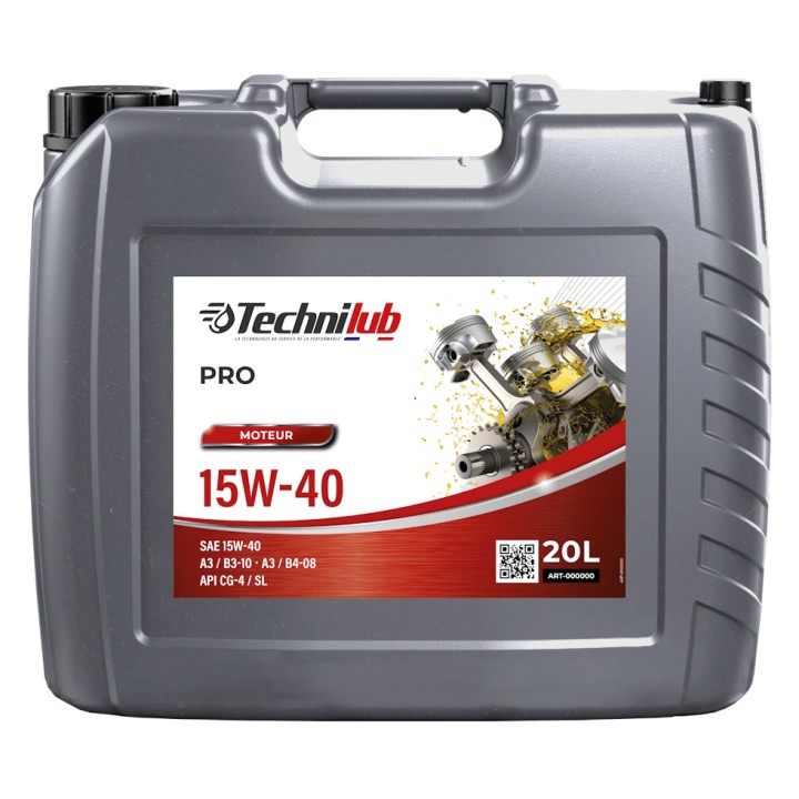 Huile moteur PRO 15W-40 - Bidon 20 L